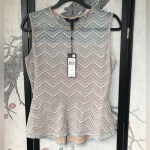 Medium lace flare cinched top